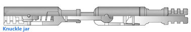 国連糸のワイヤーライン用具および装置1.25」ODのDownholeの合金鋼のワイヤーラインの指の関節の瓶